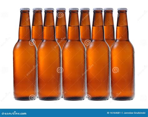 A Row Of Beer Bottles Stock Image Image 16164681