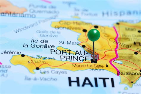 Port Au Prince Pinned On A Map Of Haiti Insidesources