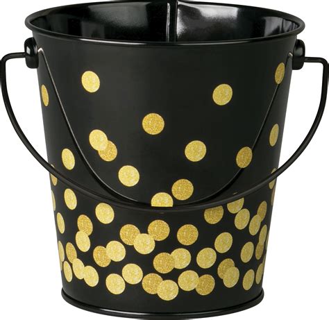 Black Confetti Bucket - TCR20975 | Teacher Created Resources