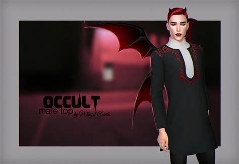 Occult Male Top Wistful Castle On Patreon Sims Sims 4 Sims 4