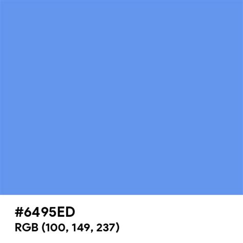 What Is The Hexadecimal Color Code For Cornflower Blue Williams Twounds