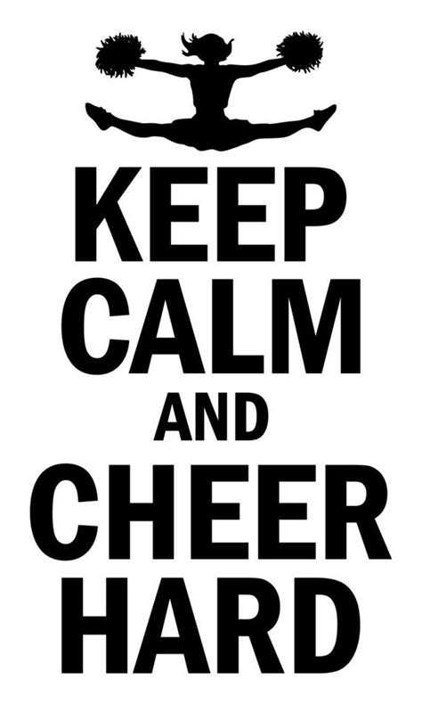 See more ideas about cheerleading quotes, cheerleading, cheer quotes. Items similar to Keep Calm And Cheer Vinyl Wall Decal on Etsy