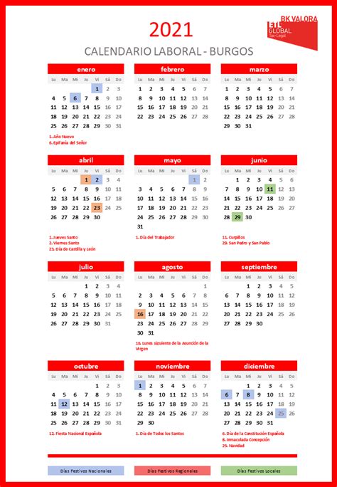 Calendario Laboral Bizkaia 2021 El Calendario Laboral Y De Festivos