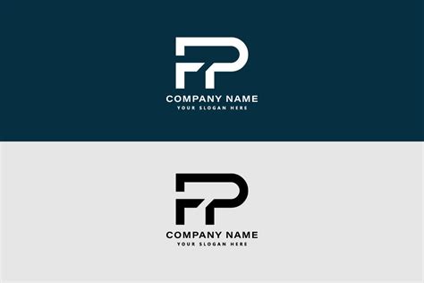 Fp Letter Luxury Logo Svg Template Graphic By Graphicfirozkabir