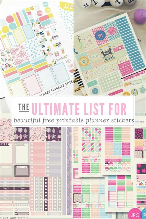 The Ultimate List For Beautiful Free Printable Planner Stickers Free