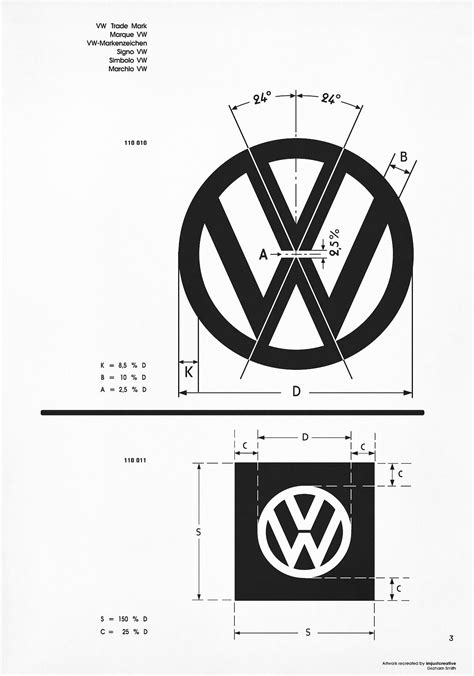 The Design And Graphic Specifications For The Classic Volkswagen Vw