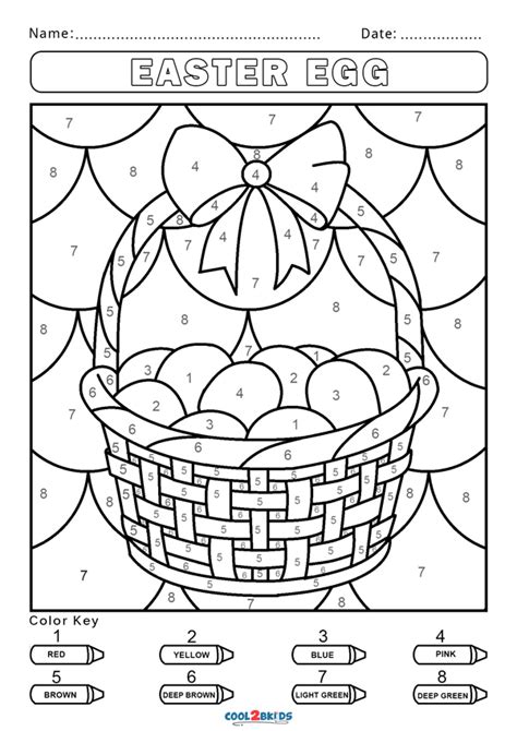 Free Color by Number Worksheets - Cool2bKids