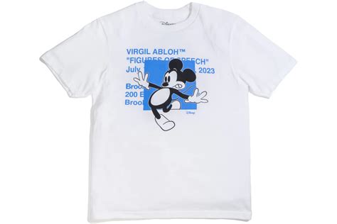 Virgil Abloh X Disney X Brooklyn Museum Mickey Mouse Youth Tee White Fw22 Cn