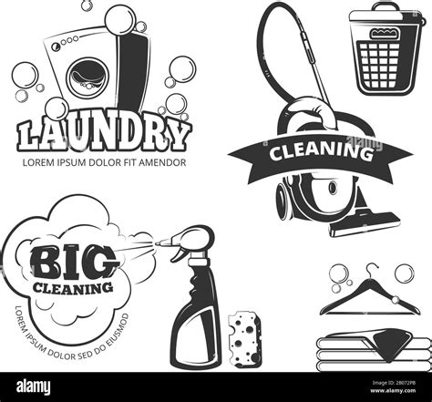 Laundry Logos Stock Vector Images Alamy