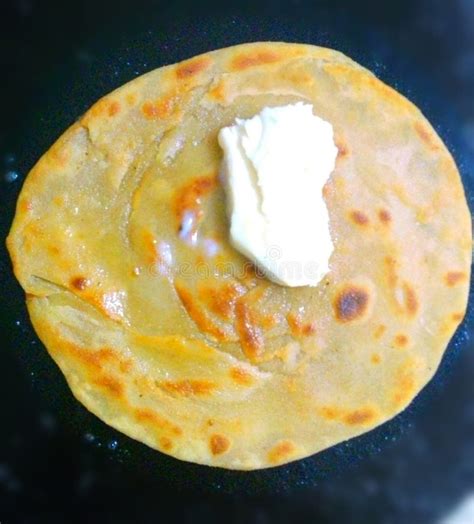 Pakistani And Indian Breakfast Paratha Wheat Bread Made With Butter