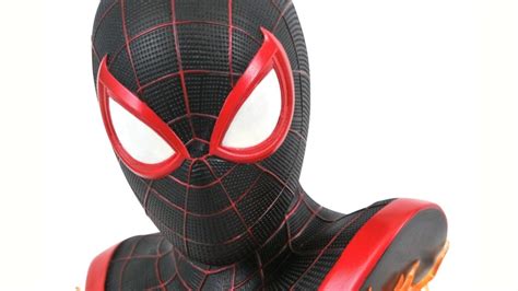 Marvels Spider Man Miles Morales Bust Revealed Play Trucos