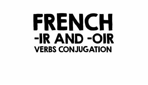 conjugating french verbs er