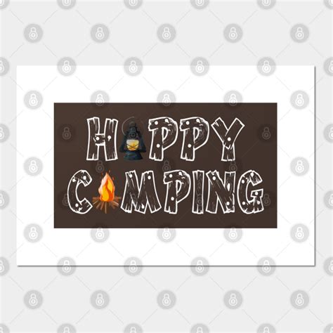 Happy Camping Happy Camping Camper Posters And Art Prints Teepublic