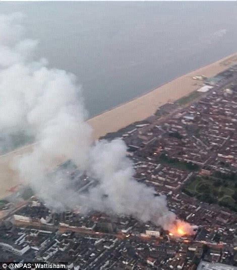 great yarmouth fire at bowling alley battled by dozens of firefighters daily mail online