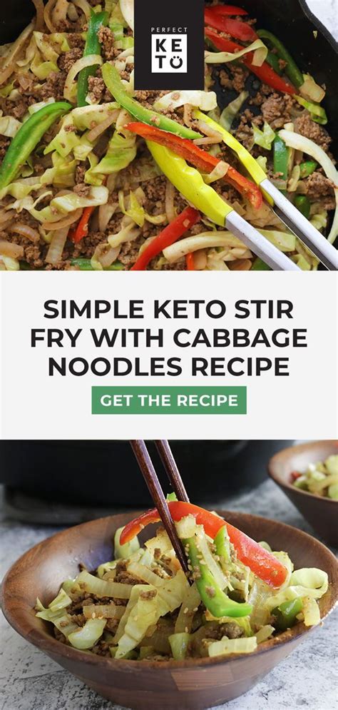 Please keep in mind that you can choose your own veggies. Simple Keto Stir Fry With Cabbage Noodles Recipe - Perfect Keto | Recipe | Keto stir fry ...