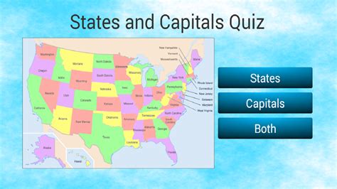 Us States And Capitals Quiz Amazones Appstore Para Android