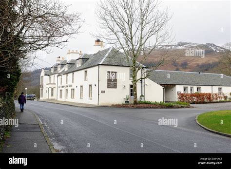 The Loch Lomond Arms Hotel During Winter In Luss Scotland Uk Europe