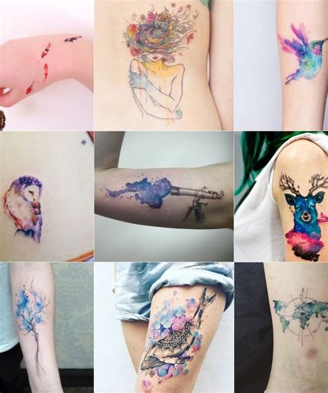 Inspiração Já Imaginou Fazer Uma Tatuagem De Aquarela