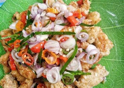 Resep cumi sambal matah tumis🦑. Resep Chicken popcorn with sambal matah oleh Safina - Cookpad