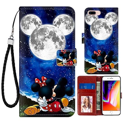 Disney Collection Wallet Case For Iphone 78 Plus 55mickey And Minnie