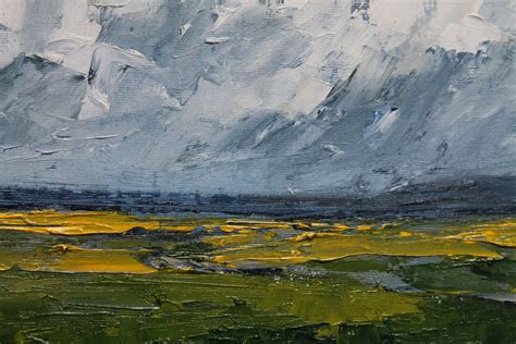 Rapeseed Fields Oil Painting By John Halliday Artfinder Rapeseed