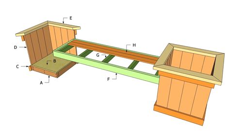 These plans are for an outdoor bench that works with the outdoor wall panel system. Planter Bench Plans | Free Outdoor Plans - DIY Shed ...
