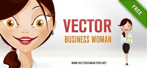 Vector Woman Business Character Vector Characters