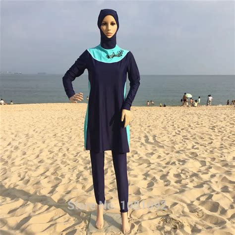 8xl S Geometric Pattern Women Muslim Islam Hijab Swimwear Female Islamic Swimwears Beach