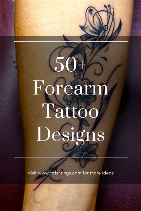A Womans Leg With Tattoos On It And The Words 50 Forearm Tattoo Designs