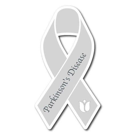Parkinsons Disease Awareness Ribbon Sticker Parkinsons Disease