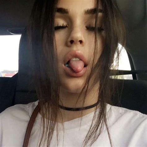 Shrieks Pretty People Beautiful People Girl Tongue Maggie Lindemann Selfie Poses Selfies