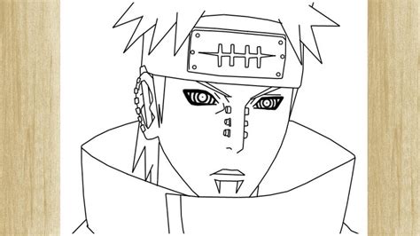 How To Draw Pain From Naruto Como Desenhar O Rosto Do Pain Youtube