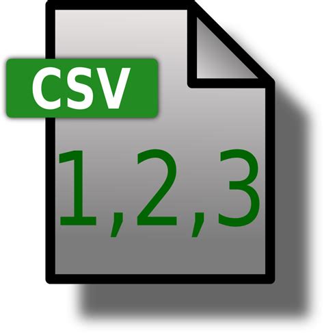 File Icon Csv Openclipart