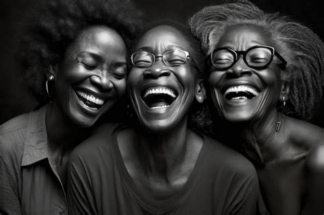 Premium Ai Image Three Black Women Laughing Together