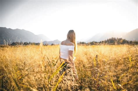 Free Images People In Nature Photograph Yellow Sunlight Sky Field Grassland Light