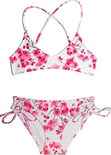Girls Swimsuit Cherry Blossoms Bikini For Tweens And Teens
