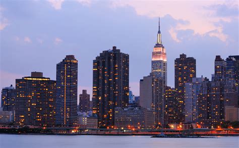 Midtown Manhattan Skyline Including Landmark Buildings Loving New York