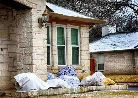 Winter In Texas Stock Photo Image Of Snow House Season 240569758