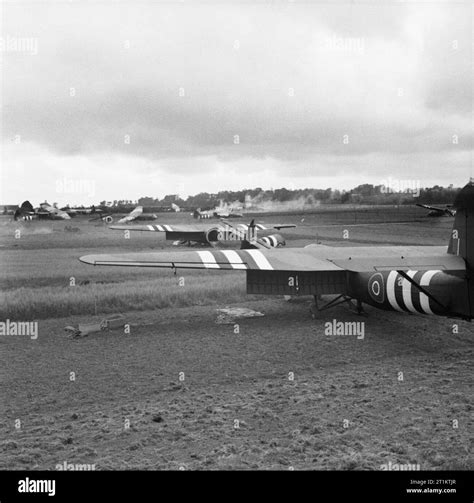 The British Army In Normandy 1944 Horsa Gliders Of 6th Airborne Division On Drop Zone N Near