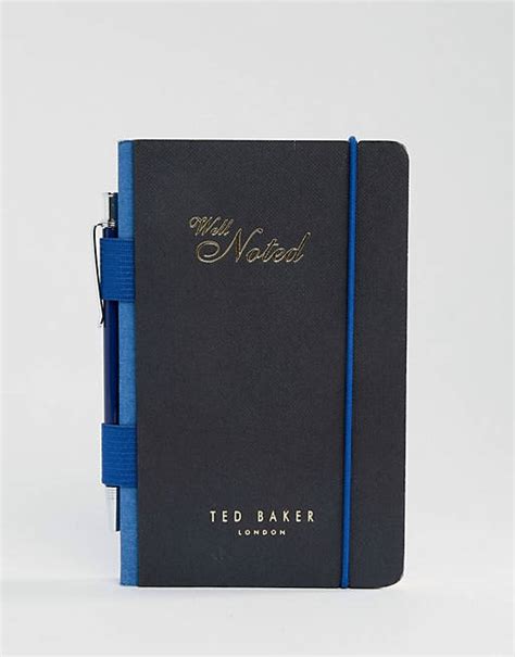 Ted Baker A6 Notepad And Pen Asos