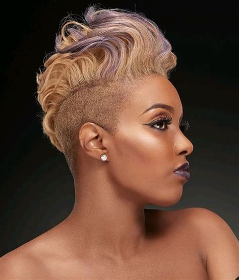Never go out of fashion. blonde-mohawk-hairstyle-for-black-women - Short Haircut Styles 2021