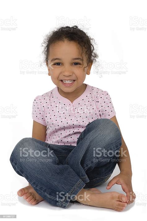 Happy Mixed Race African American Girl Smiling Stock Photo Download
