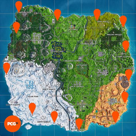 All Fortnite Fireworks Locations Where To Launch Fireworks On The Map