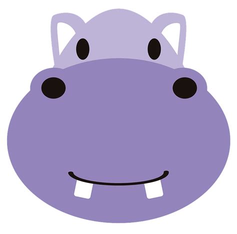 Cute Hippo Clip Art