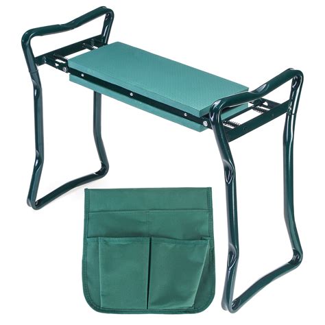 It can be converted to a seat as well by flipping it. Garden Kneeler Seat, Heavy Duty Folding Stool with 2 Large ...