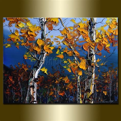 Original Textured Palette Knife Landscape Painting Oil On Etsy Tree