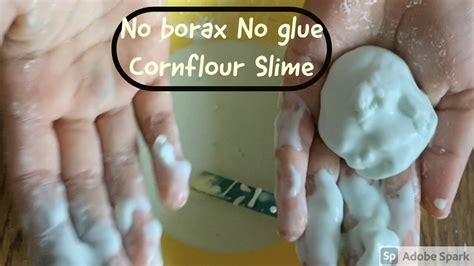 Cornflour Slime No Borax No Glue Cornflour And Water Slime A Fun