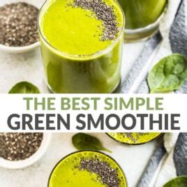 Green Smoothie Simple Healthy Delicious WellPlated Com