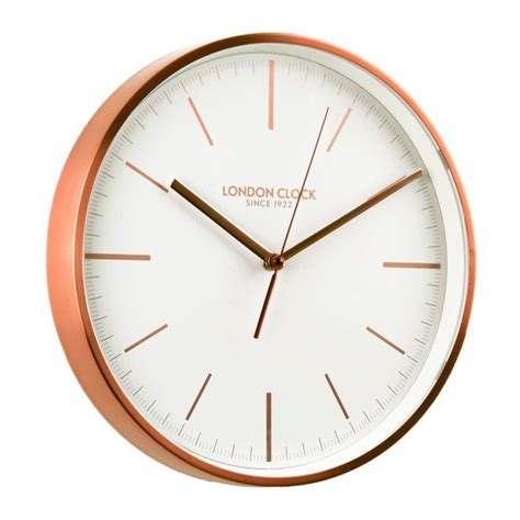 Rose Gold Tone Quiet Round Quartz Wall Clock 01102