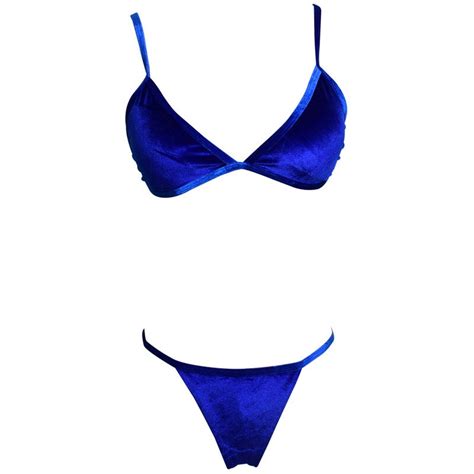 2018 Velvet Swimsuit Sling Micro Bikini Set Thong Swimwear Women Swim
